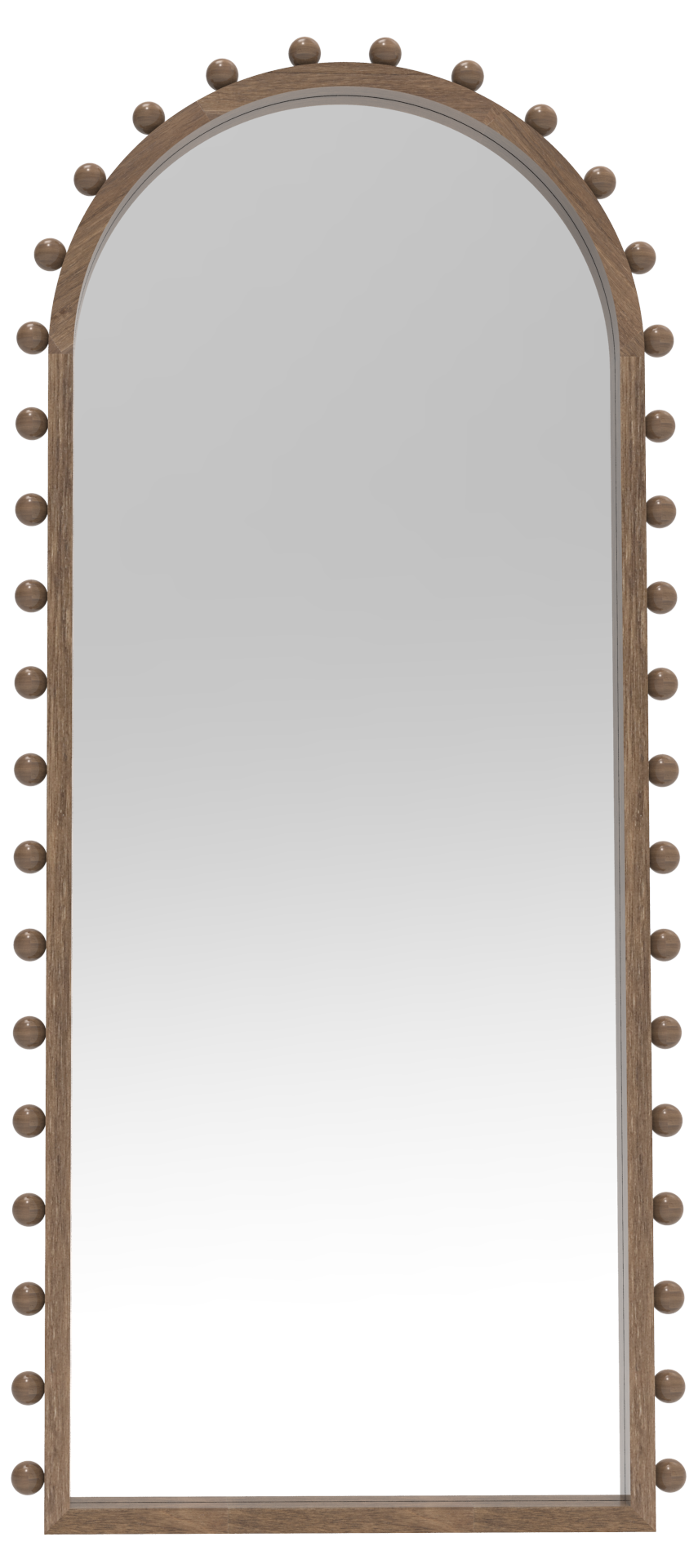 Solid wood frame mirror with Tneosis arch shape
