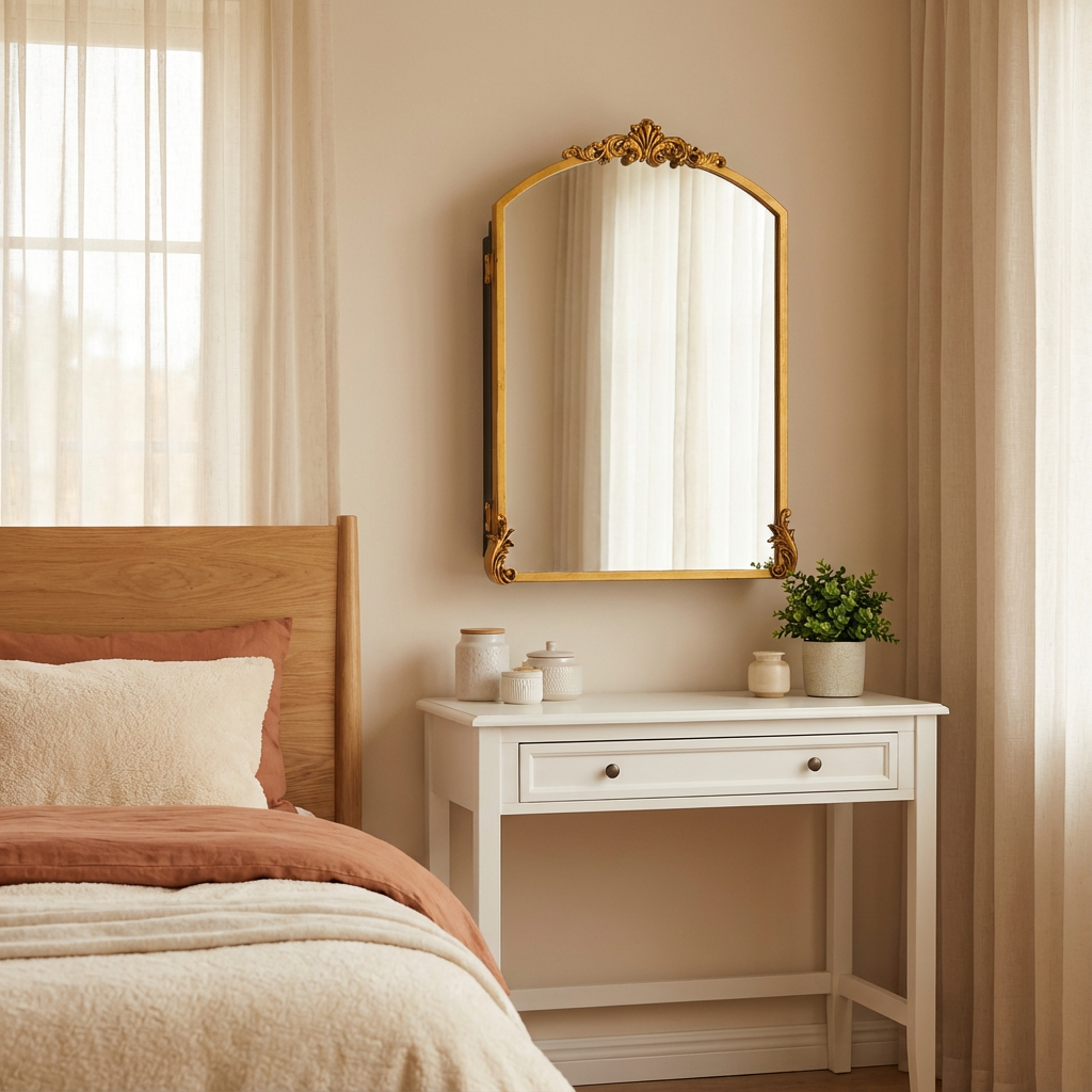 Vintage Medicine Cabinet Mirror with Arched shape