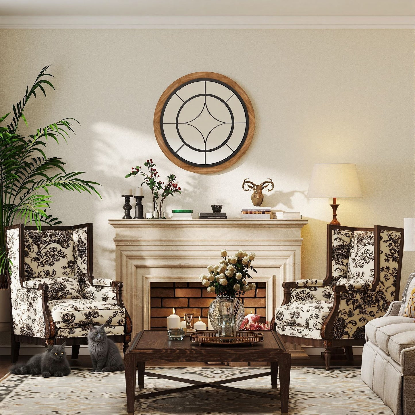 Farmhouse style wood mirror