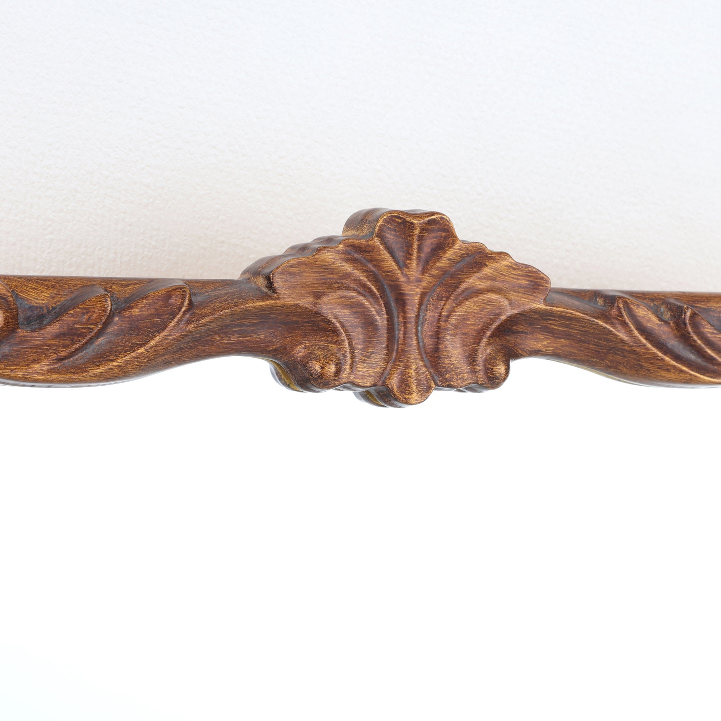 Vintage carved style cabinet mirror with gold finish