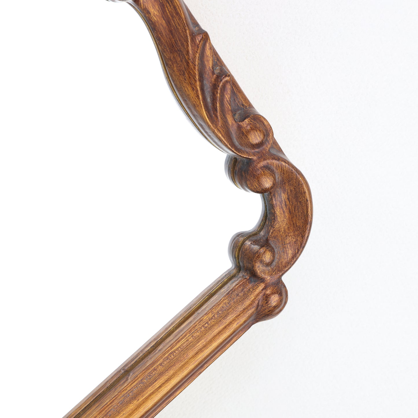 Vintage carved style cabinet mirror with gold finish