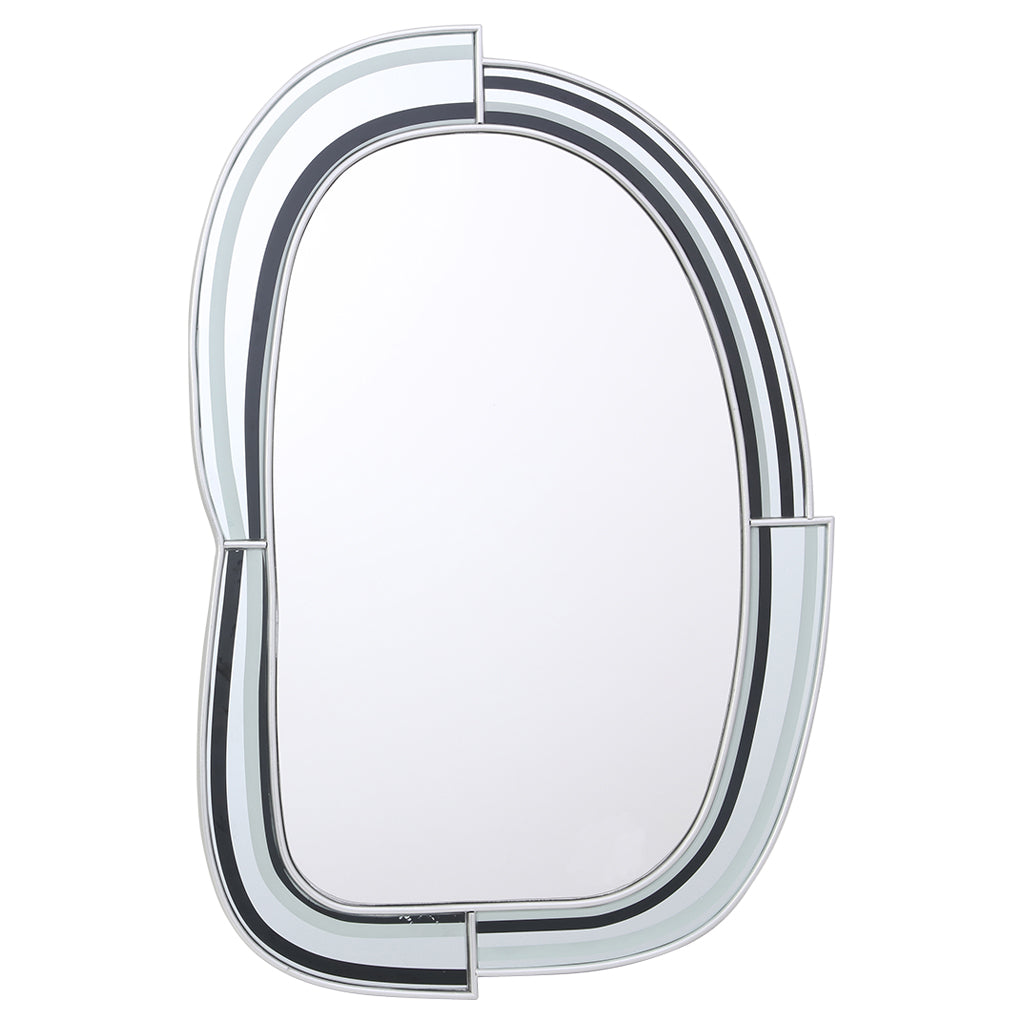 BLACK&WHITE IRREGULAR SHAPE MIRROR