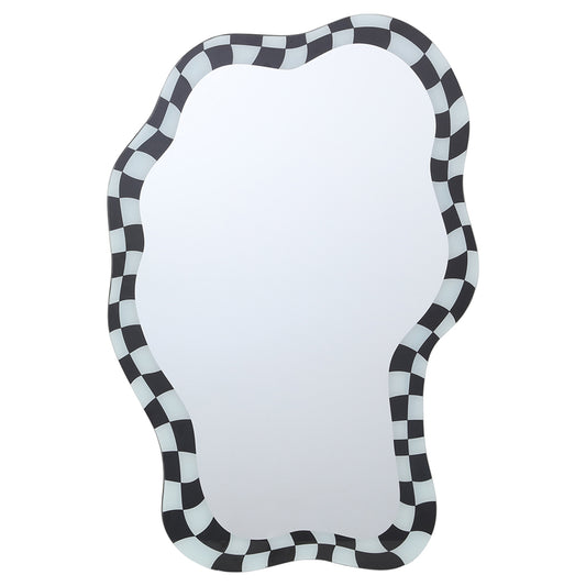 BLACK&WHITE IRREGULAR SHAPE MIRROR